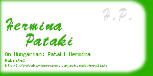 hermina pataki business card